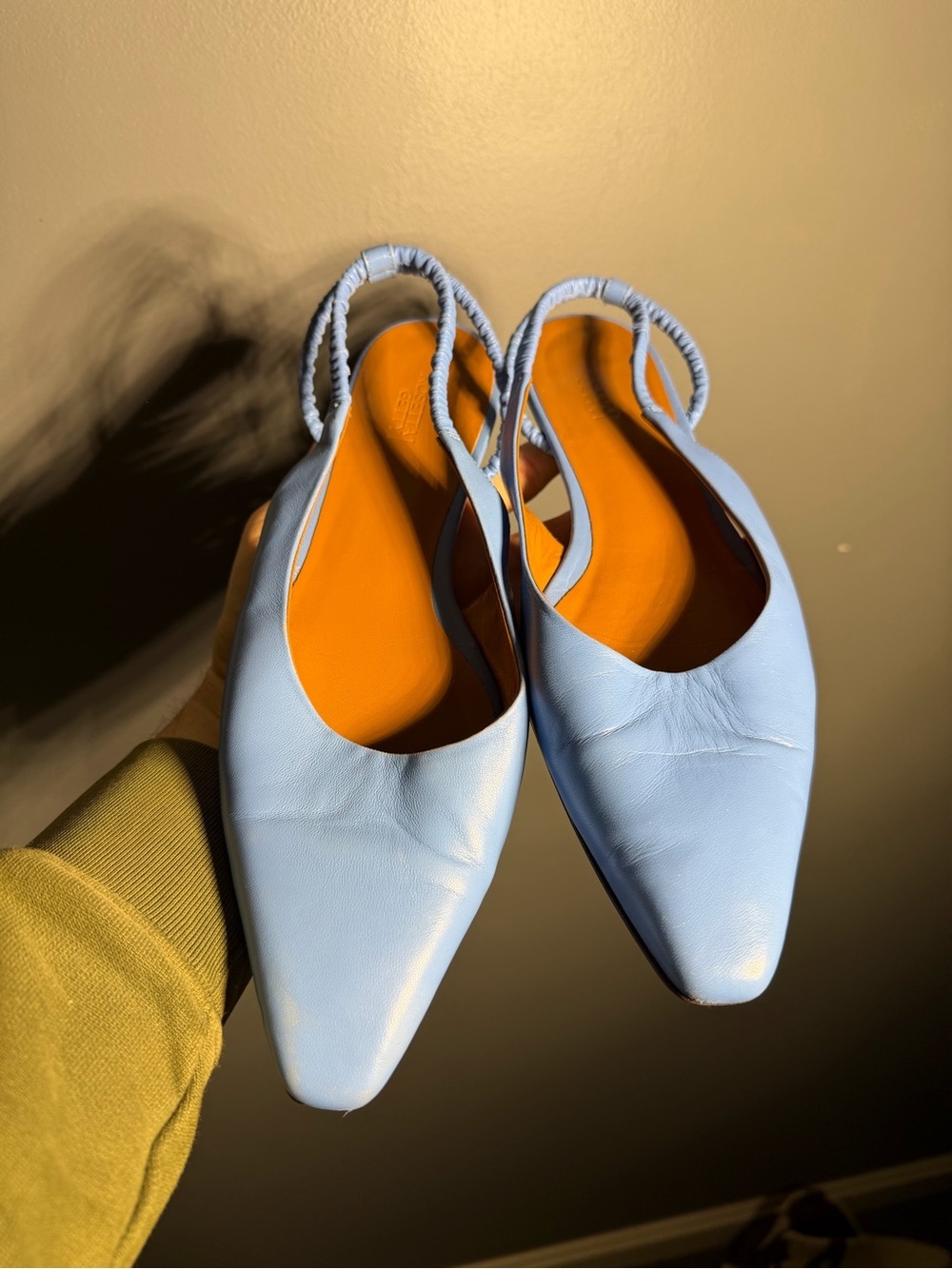 Rosetta Getty Square Toe Sling Back Flats Size EU 39 - Picture 2 of 8